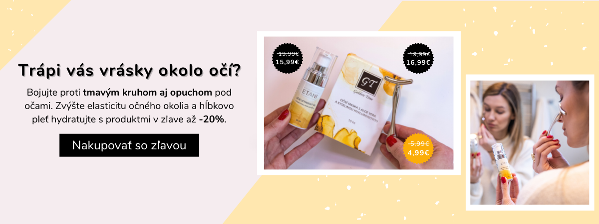 Bojujete proti vráskam, tmavým kruhom a opuchom pod očami.