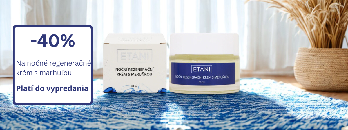 ETANI Noční regenerační krém s meruňkou - 40% sleva