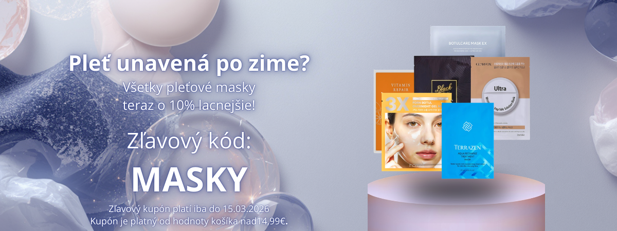 Teraz pleťové masky s 10% zľavou