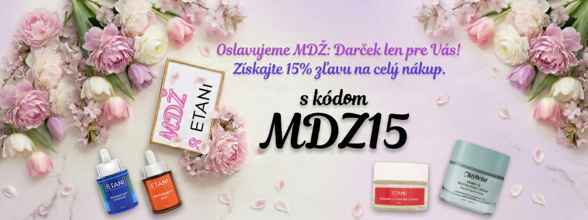 MDŽ, získajte 15% zľavu s kódom mdz15