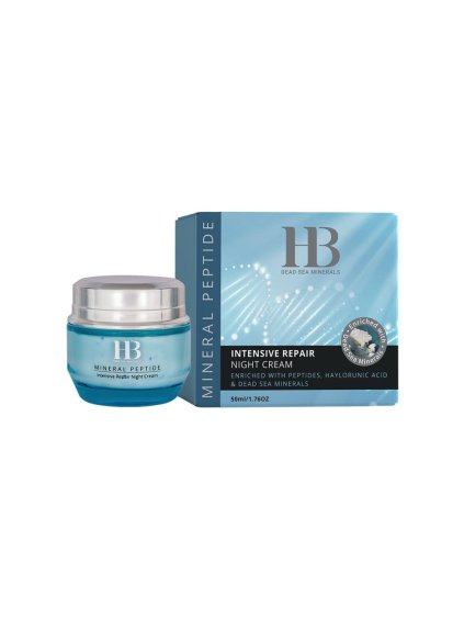 H&B Dead Sea Minerals - Multiliftingový nočný krém Mineral peptide 50 ml