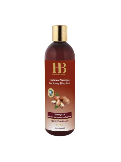 H&B Dead Sea Minerals Arganový šampón pre silné a lesklé vlasy 400ml