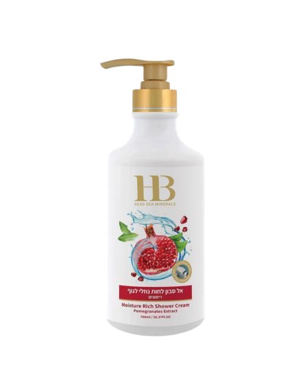 H&B Dead Sea Minerals - Hydratačný sprchový krém s extraktom z granátového jablka 780 ml