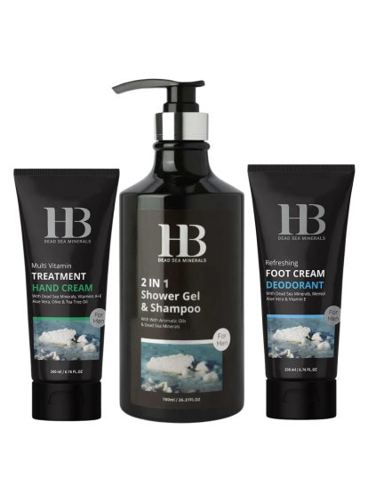 H&B Dead Sea Minerals – Pánska regeneračná sada s minerálmi z Mŕtveho mora