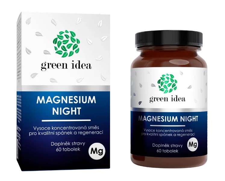 Green idea Magnesium Night - kapsuly 60 ks