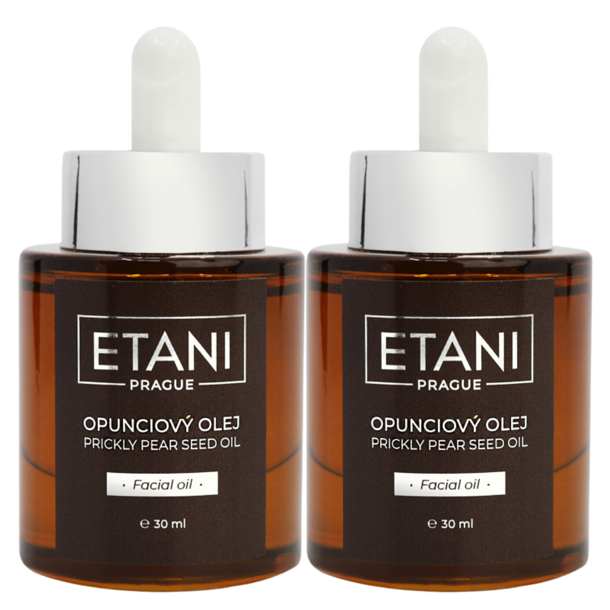 ETANI Opunciový olej, 30 ml – najdrahší pleťový olej, výpredaj skladu EXP do konce 2/26 Obsah: 2x30 ml