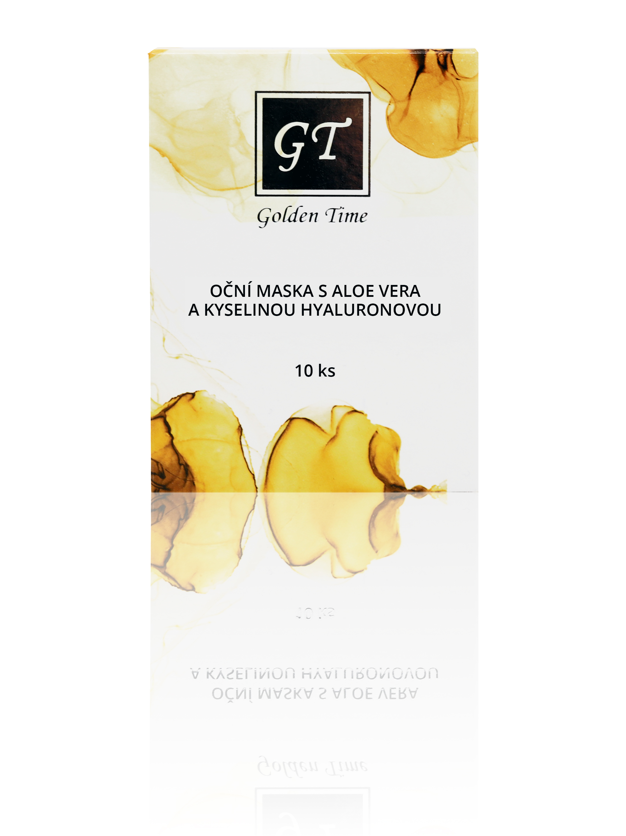 GOLDEN TIME Očná maska s Aloe vera a Kyselinou hyaluronovou, 10 x 5 ml Počet kusov: 10 kusov