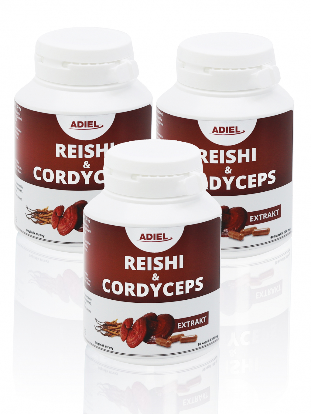 E-shop ADIEL Reishi & Cordyceps 90 kapslí Obsah: 3x90 kapslí