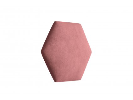 Čalouněný panel Hexagon - Tmavá růžová 2323