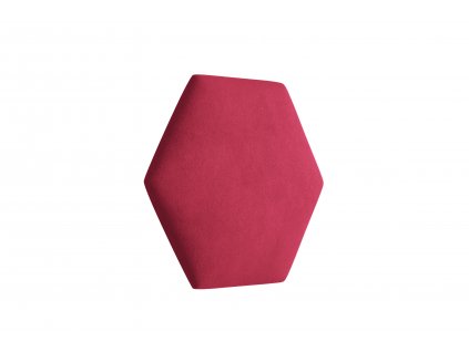 Čalouněný panel Hexagon - Rubínová 2324