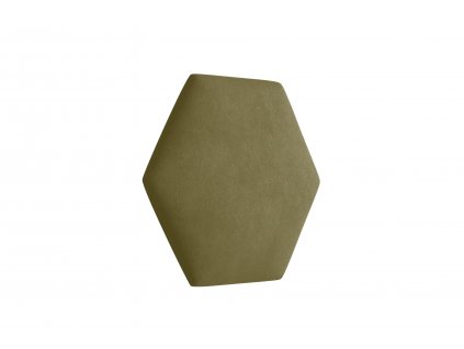 Čalouněný panel Hexagon - Khaki zelená 2327