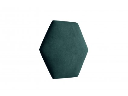 Čalouněný panel Hexagon - Tmavá zelená 2328