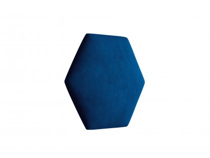 Čalouněný panel Hexagon - Tmavá modrá 2331