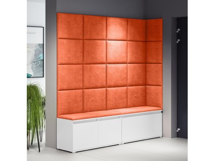 podwójna narożna bez wieszaków w kolorze białym trynity 17