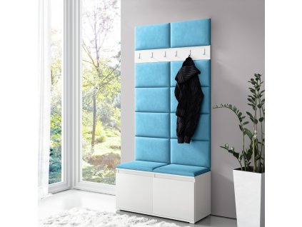 szafka na buty z wieszakamin biała trynity 19