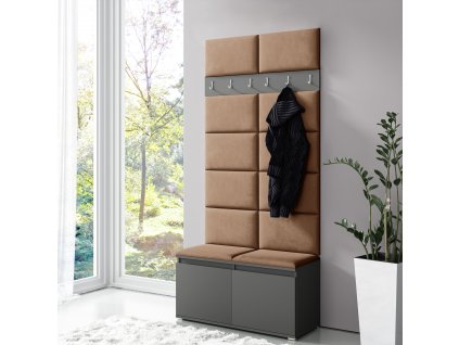 40614 2 predsinova stena s calounenymi panely trinity 1 grafit bezova 2304