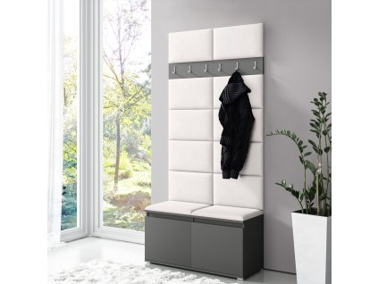 szafka na buty z wieszakamin grafit trynity 01