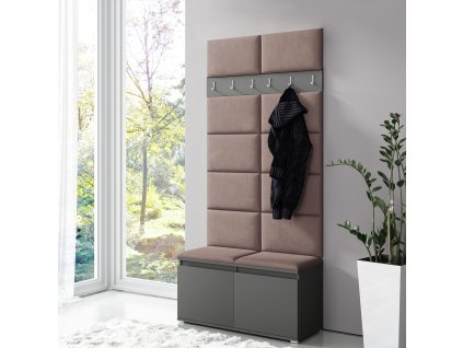 39900 1 predsinova stena s calounenymi panely trinity 1 grafit tmava bezova 2305