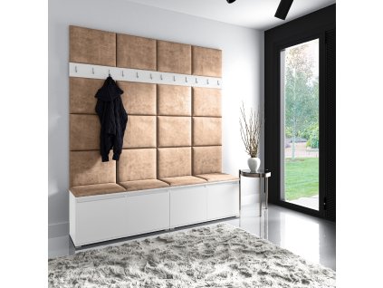 szafka z wieszakiem w kolorze białym trynity 04