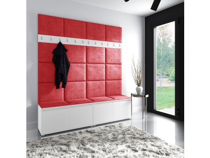 szafka z wieszakiem w kolorze białym trynity 09