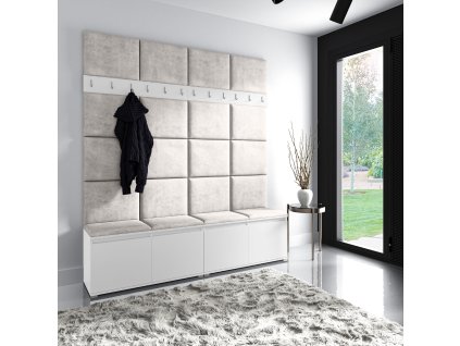 szafka z wieszakiem w kolorze białym trynity 01