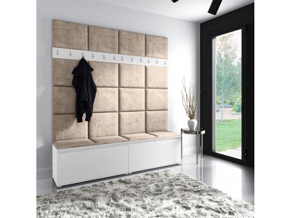 szafka z wieszakiem w kolorze białym trynity 03