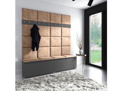 szafka z wieszakiem w kolorze grafit trynity 04