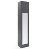 szafa 45 z nadstawką graifit z lustrem graphite wardrobe 45 with top cabinet with mirror