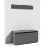 Szafka na buty z wieszkami EMI 100 komplet grafit Shoe cabinet Emi 100 set graphite