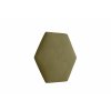 Čalouněný panel Hexagon - Khaki zelená 2327