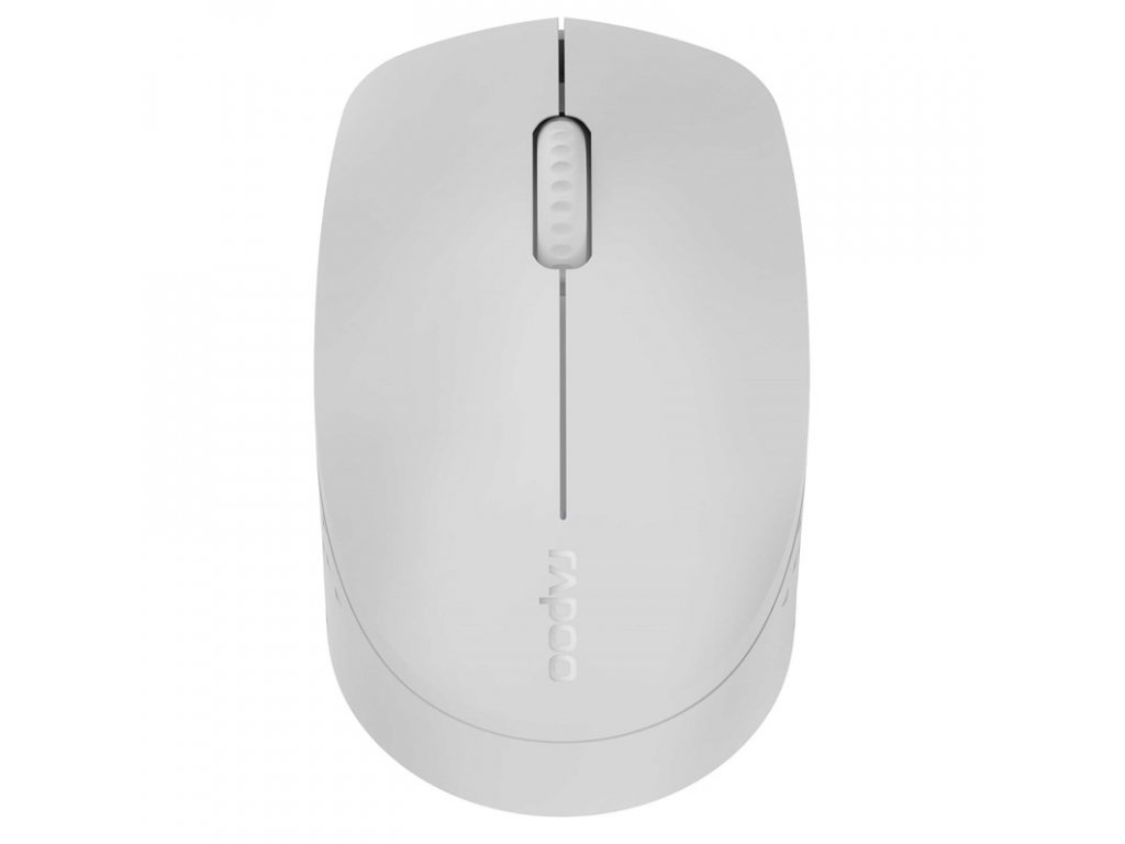 Myš Rapoo M100 / optická/ 3 tlačítka/ 1300DPI - světle šedá