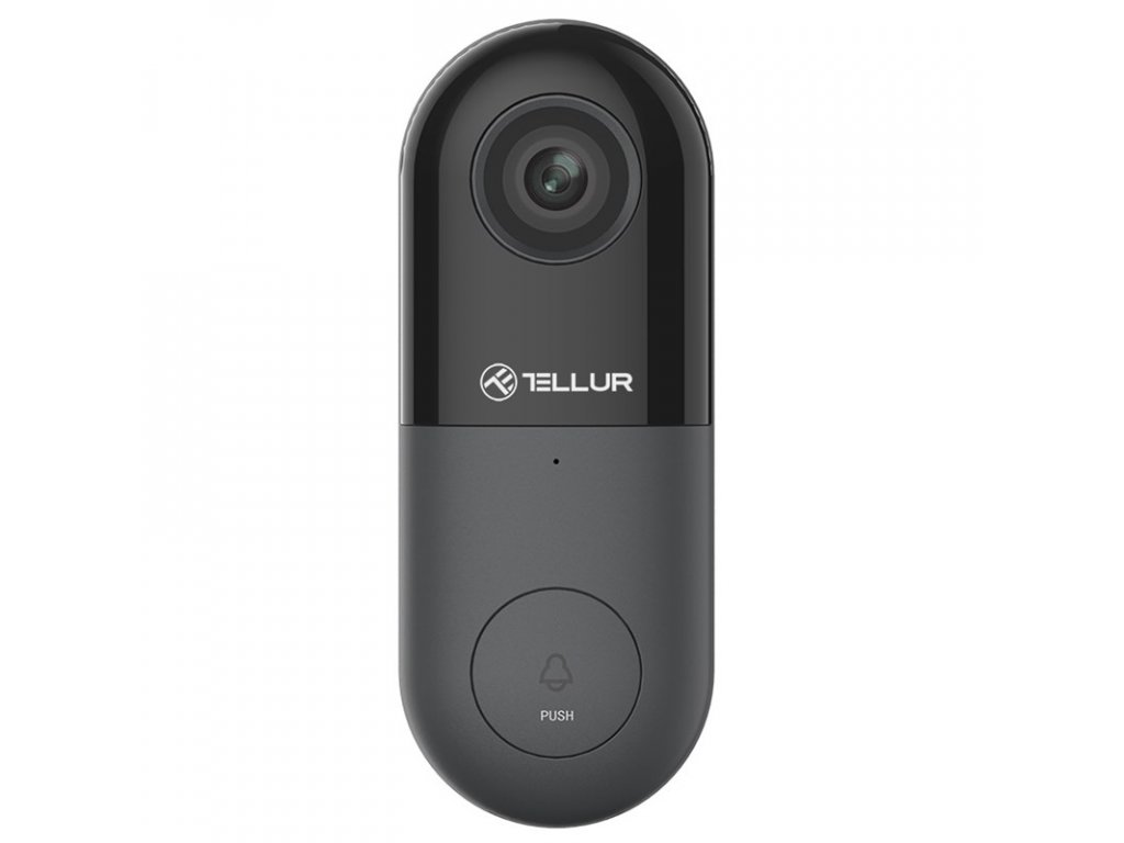 Zvonek Tellur Video DoorBell WiFi, 1080P, PIR - černý