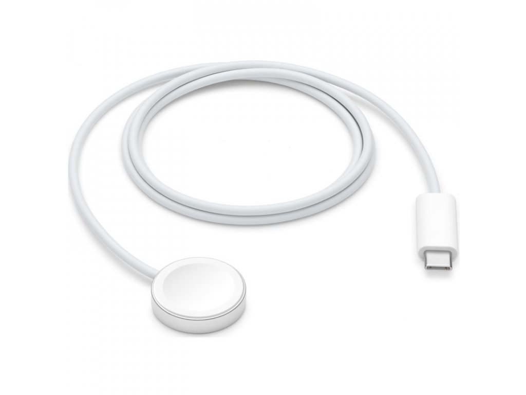 Nabíjecí kabel Apple magnetický pro Apple Watch - USB-C, 1m - bílý
