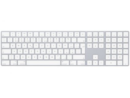 Klávesnice Apple Magic s numerickou klávesnicí - Czech - bílá