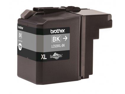 Inkoustová náplň Brother LC-529XLBK (black, 2400 str.) - originální