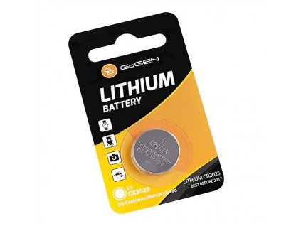 Baterie lithiová GoGEN CR2025, blistr 1ks
