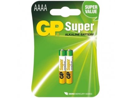 Baterie alkalická GP AAAA, LR61, blistr 2ks