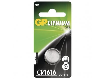 Baterie lithiová GP CR1616, blistr 1ks