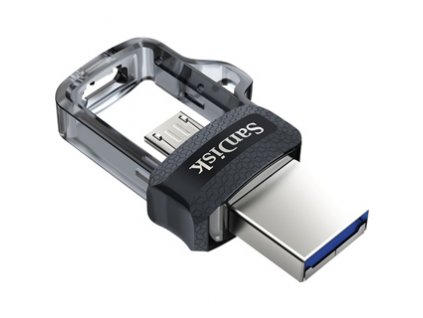Flash USB Sandisk Ultra Dual m3.0 128GB OTG MicroUSB/USB 3.0 - černý