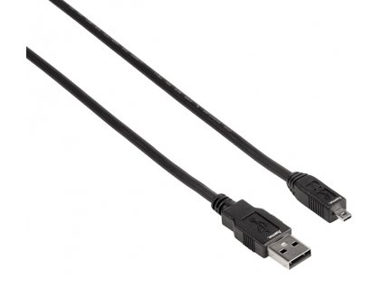 Kabel Hama USB A-B, 1,8m - černý