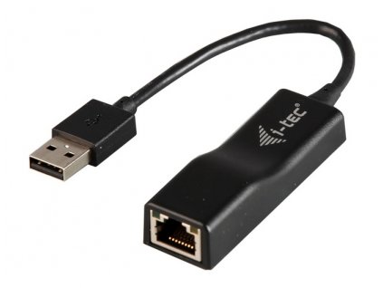 Redukce i-tec USB 2.0/RJ45, 100/10Mbps - černá