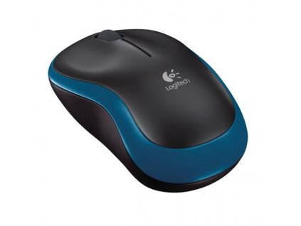 Myš Logitech Wireless Mouse M185 / optická / 3 tlačítka / 1000dpi - modrá  + praktické kuličkové pero se stylusem