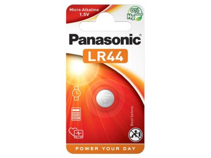 Baterie alkalická Panasonic LR44, blistr 1ks