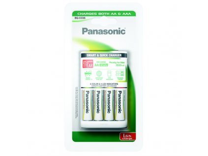 Nabíječka Panasonic BQ-CC55 Smart Quick pro AA,AAA + 4x AA, 1900 mAh