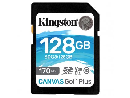 Paměťová karta Kingston Canvas Go! Plus SDXC 128GB UHS-I U3 (170R/90W)