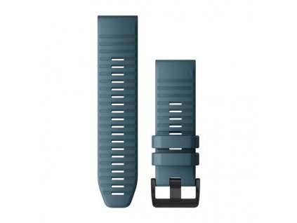 Řemínek Garmin QuickFit 26mm pro Fenix5X/6X, silikonový, modrý, černá přezka