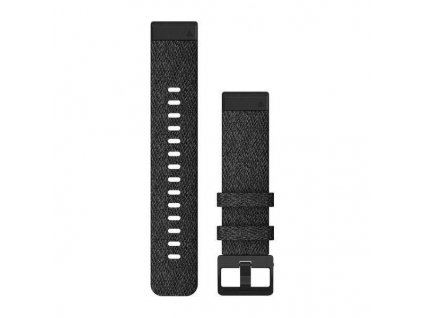 Řemínek Garmin QuickFit 20mm pro Fenix5S/6S, nylonový, černý, černá přezka