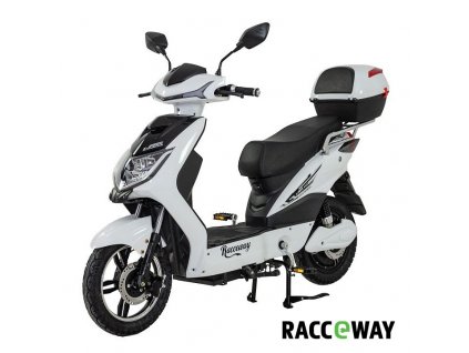 Elektrický motocykl RACCEWAY E-FICHTL bílý 20Ah