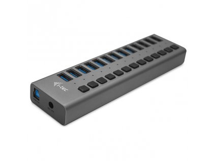 USB Hub i-tec 13x USB 3.0, 60W - stříbrný