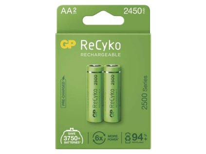 Nabíjecí baterie GP ReCyko 2450 mAh AA (HR6), 2 ks